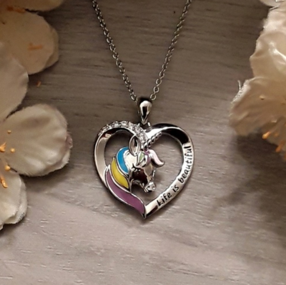 NEW Sterling Silver Unicorn Princess